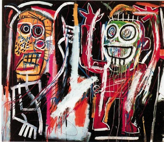 讓-米歇爾·巴斯奎特（Jean-Michel Basquiat），《Dustheads》，1982 圖片：Courtesy Christie`s