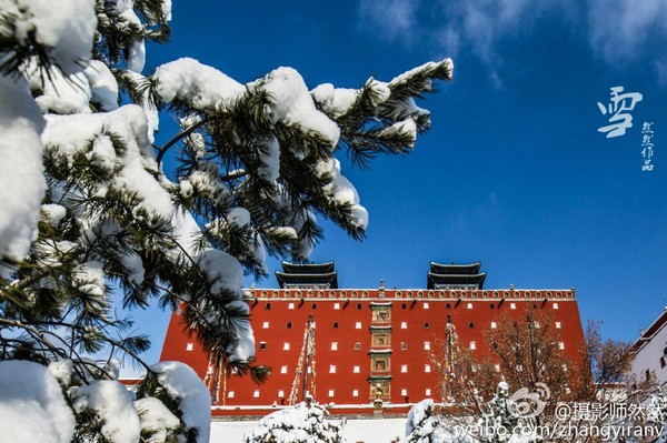 承德小布達(dá)拉宮雪后驚艷瞬間