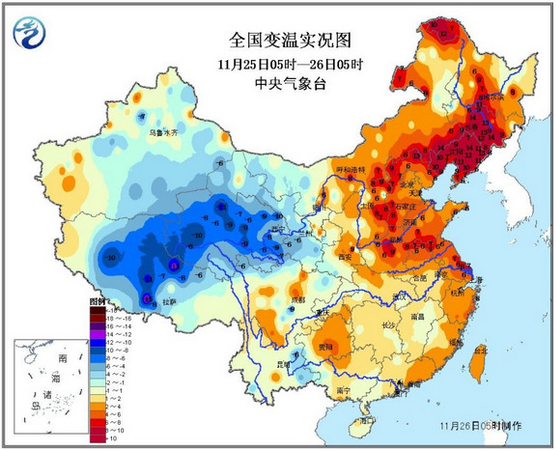 中國大范圍寒潮過程結(jié)束東北、華北等地升溫明顯