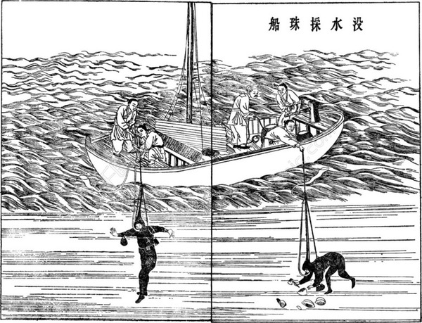 沒(méi)水采珠圖