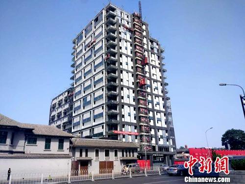 北京一處正在建設的樓房。<a target='_blank' href='http://www.chinanews.com/' >中新網(wǎng)</a>記者 李金磊 攝