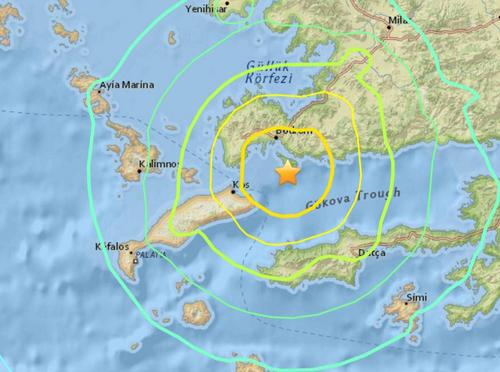 6.7級強震致希臘科斯島2人死亡數(shù)人傷震感強烈