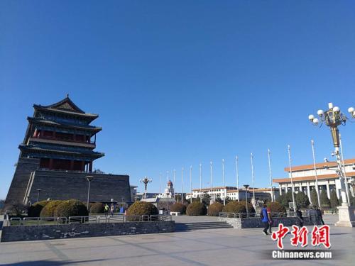 資料圖：北京的藍天。<a target='_blank' href='http://www.chinanews.com/' >中新網(wǎng)</a>記者 張尼 攝