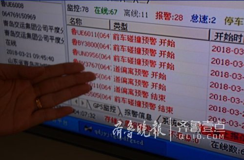 一打哈欠就預(yù)警 平度客車用上“人臉識(shí)別”