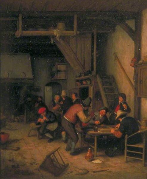 Tavern with Tric-Trac or Backgammon Players， 1669–1674