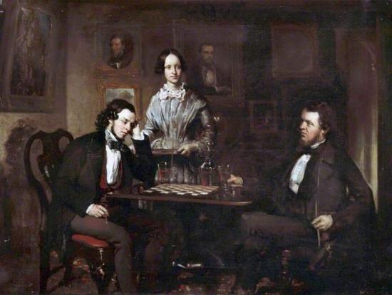 Chess Players， c.1840–c.1850