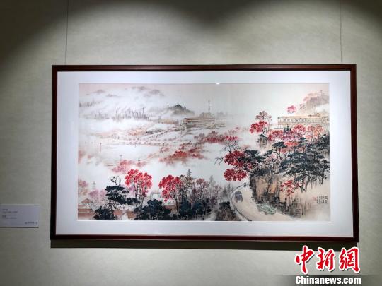 藝術(shù)館中，有錢(qián)松喦家屬授權(quán)復(fù)制的作品100多幅?！O權(quán) 攝