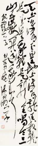 民謠一首（草書(shū)）180×49cm-2019年-徐利明